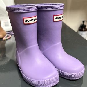 Hunter Kids Original Kids' Classic Rain Boot in purple  Size 7 us uk6
